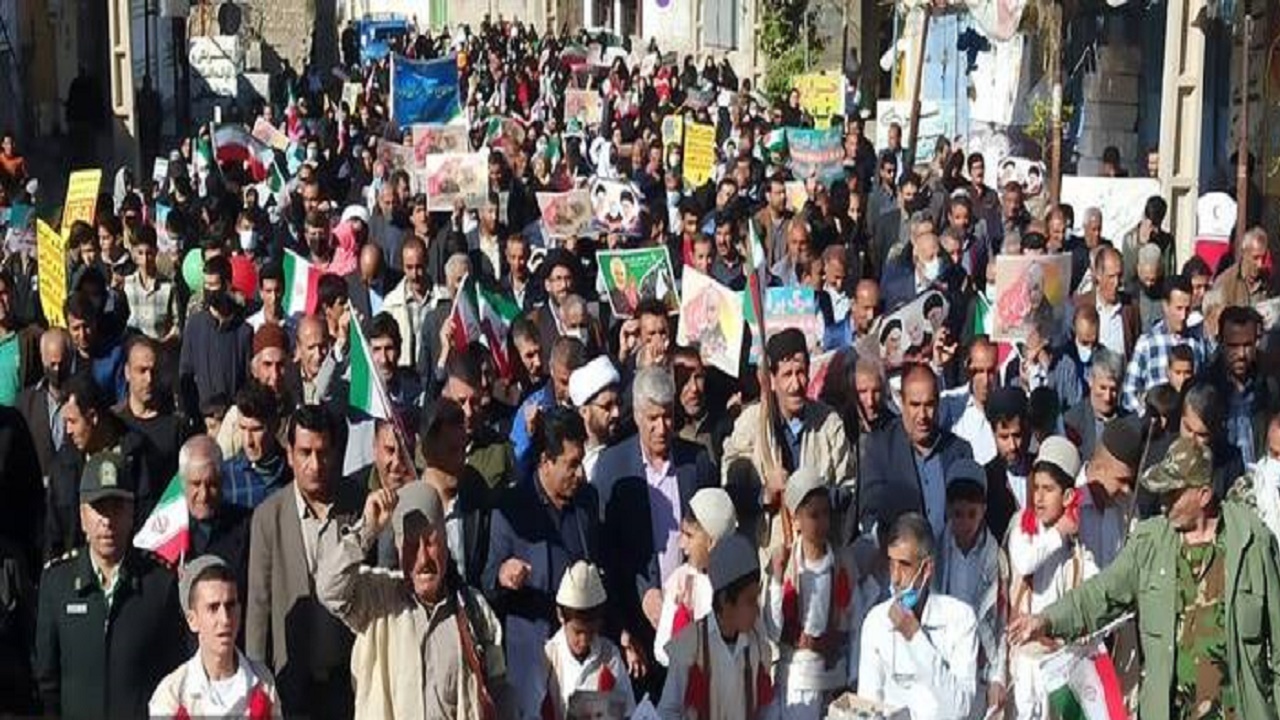 حضور حماسی مناطق مختلف کهگیلویه و بویراحمد در راهپیمایی ۲۲ بهمن