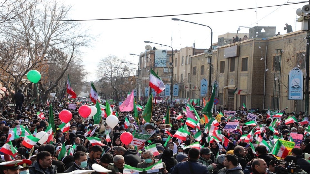 راهپیمایی باشکوه کردستانی‌ها در ۲۲ بهمن + فیلم و عکس