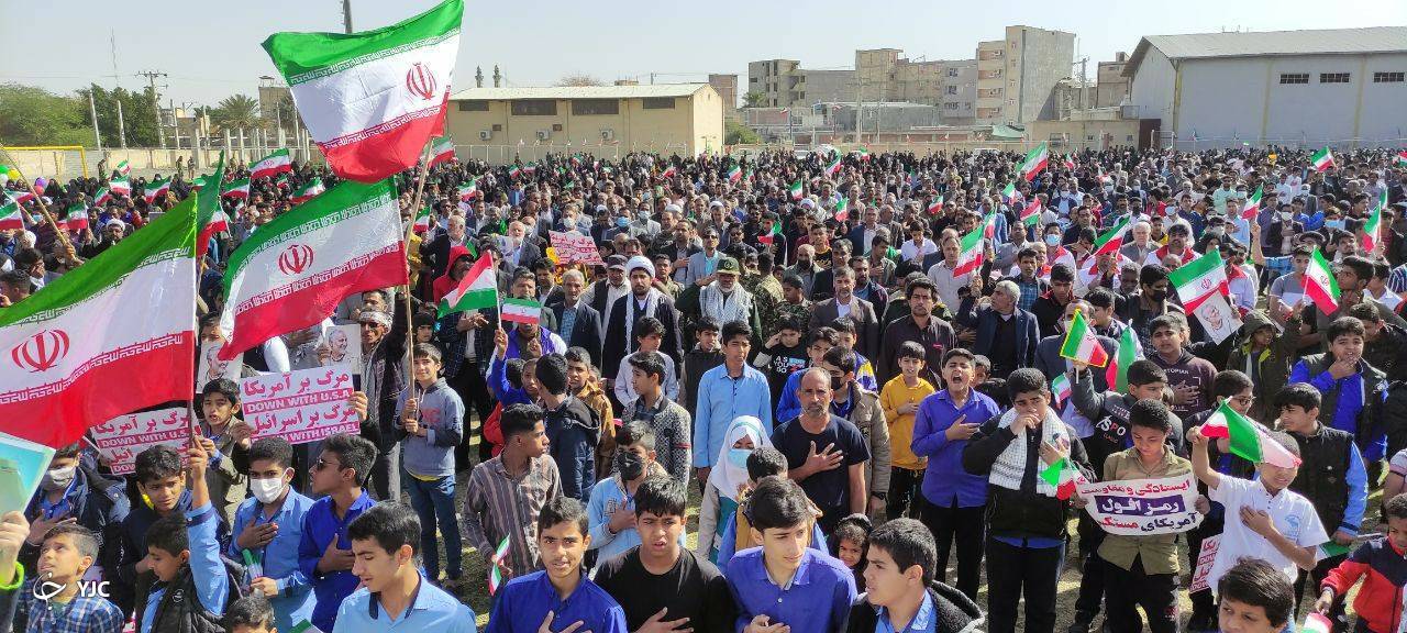 حضور مردم انقلابی شهرستان های کرمان در جشن وحدت ملی