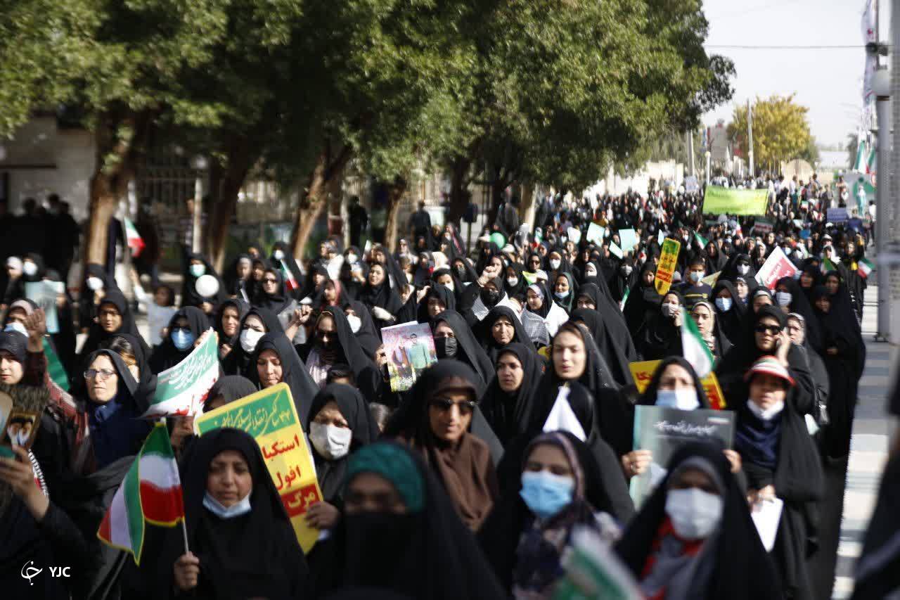حضور مردم انقلابی شهرستان های کرمان در جشن وحدت ملی
