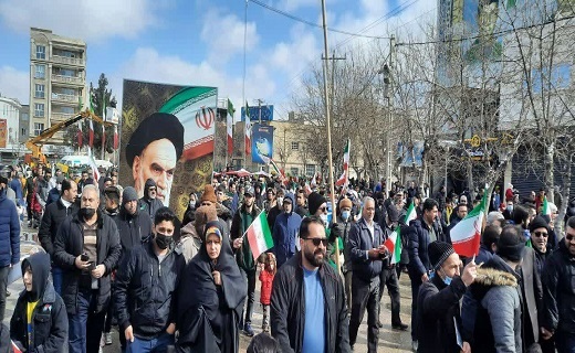 راهپیمایی ۲۲ بهمن در خراسان شمالی+تصاویر