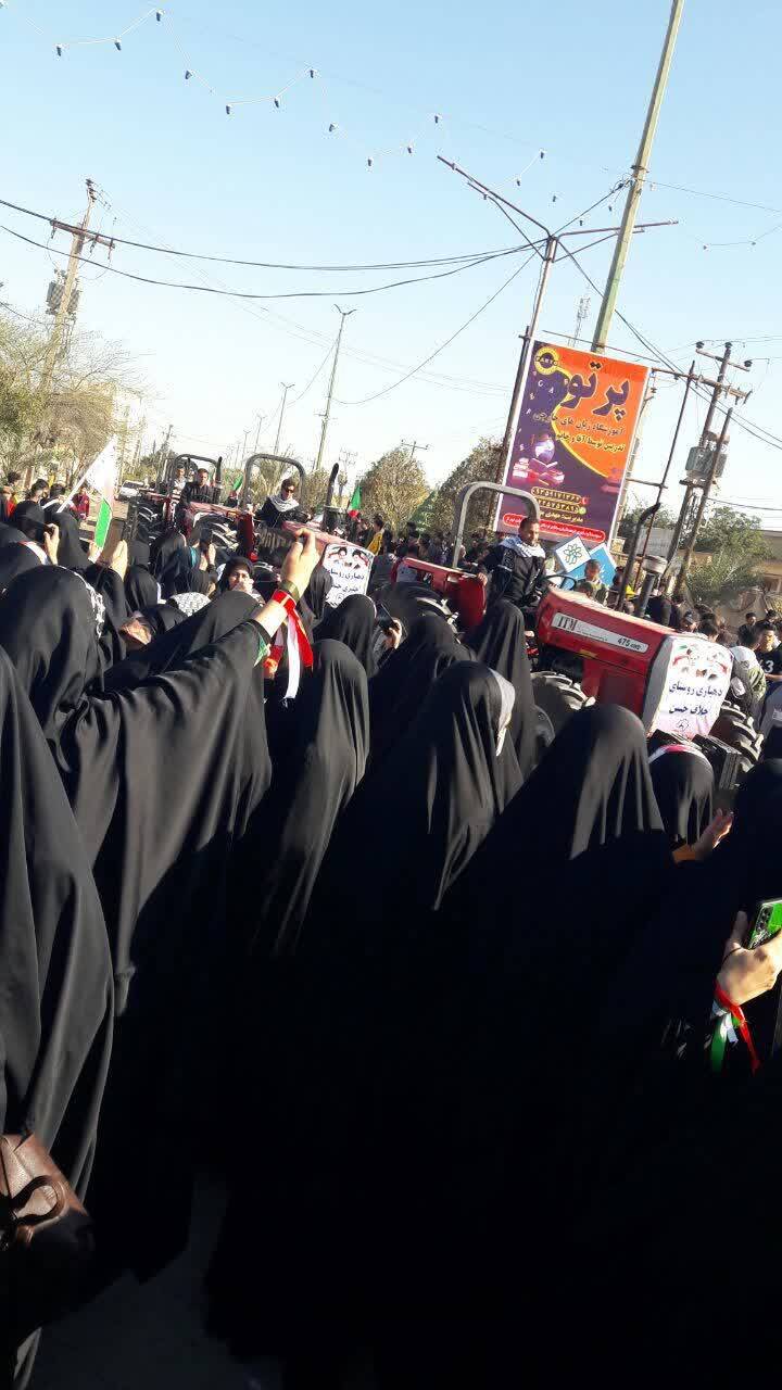 حضور زنان در راهپیمایی سوسنگرد