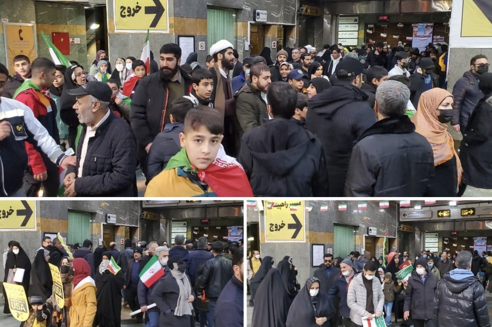 جابجایی بیش از ۸۰۰ هزار نفر با مترو تهران در ۲۲ بهمن/ اعزام ۲۰ قطار فوق العاده