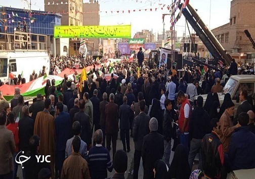 تجدید بیعت خوزستانی&zwnj;ها با آرمان&zwnj;های انقلاب اسلامی در یوم الله ۲۲ بهمن +عکس و فیلم