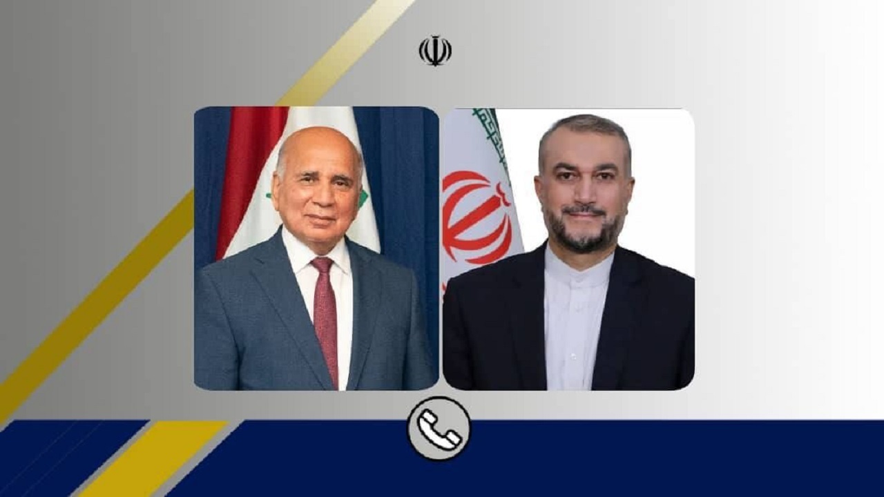 بررسی آخرین وضعیت مناسبات دوجانبه بین وزرای خارجه ایران و عراق