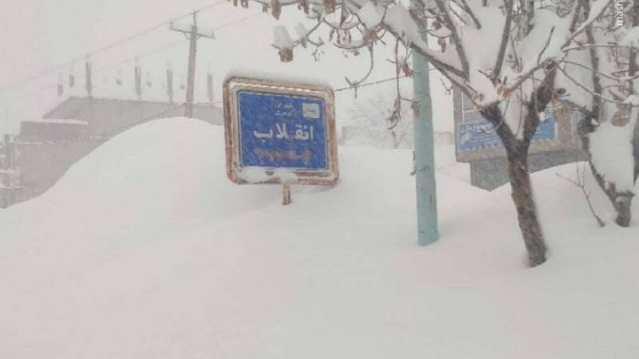ارتفاع ۱۸۹ سانتی متری برف در کوهرنگ + فیلم