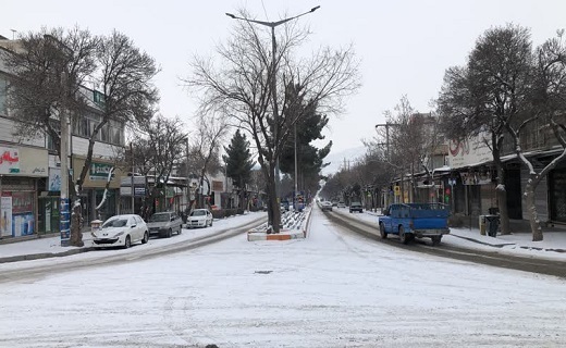 بارش برف در خراسان شمالی