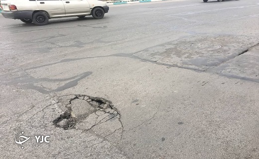 حال و روز آسفالت خیابان های یزد+عکس