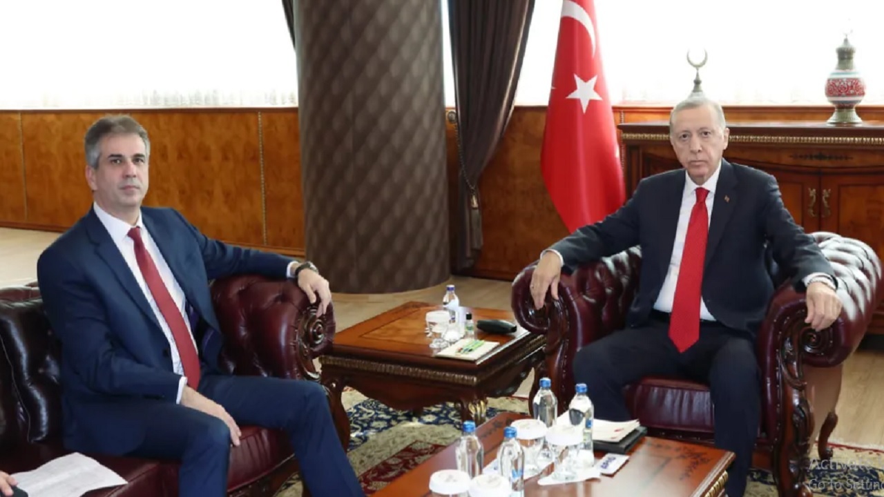 دیدار اردوغان با وزیر خارجه رژیم صهیونیستی