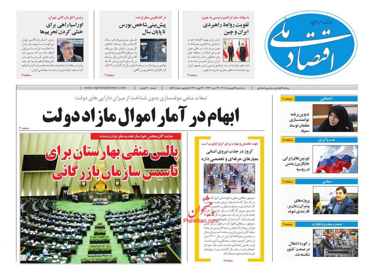 روزنامه اقتصاد ملی