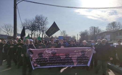 پیکر جانباز شهید &laquo;اسماعیل موسی پور&raquo; تشییع شد