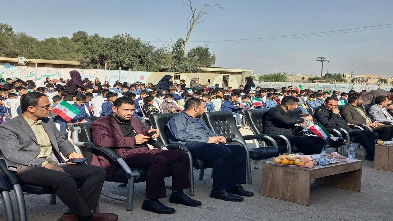 جامی متفاوت با گزارشگری زنده در دبستان شهید عباسپور اهواز+ فیلم