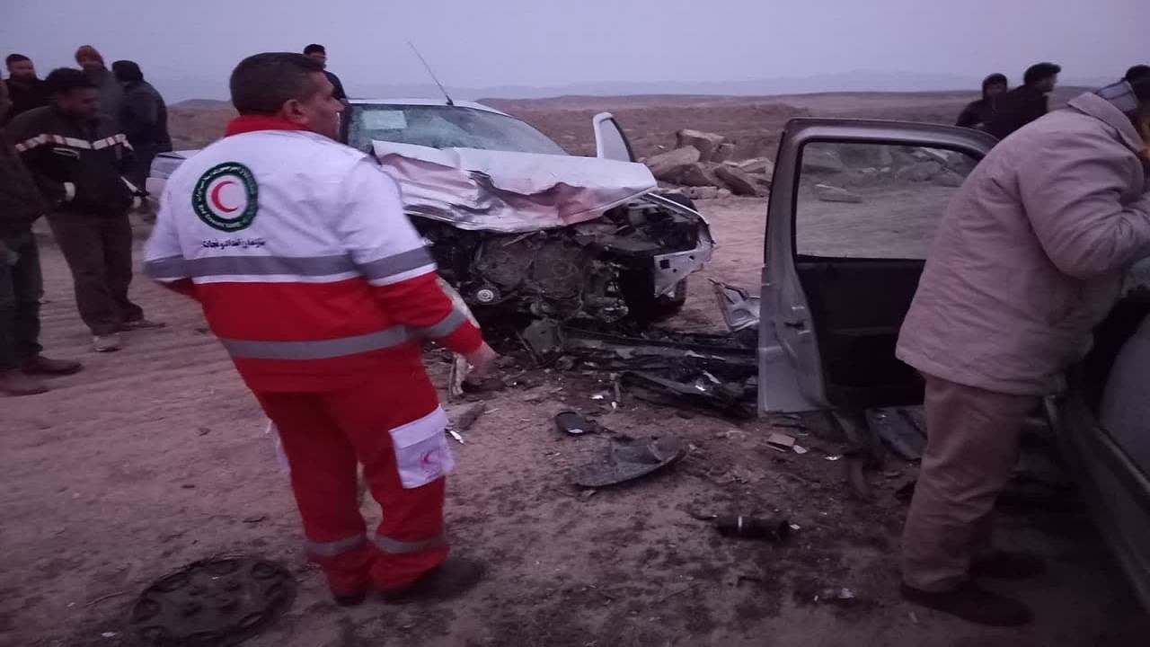 ۲ فوتی و ۲ مصدوم در پی تصادف دو خودرو در مراوه تپه