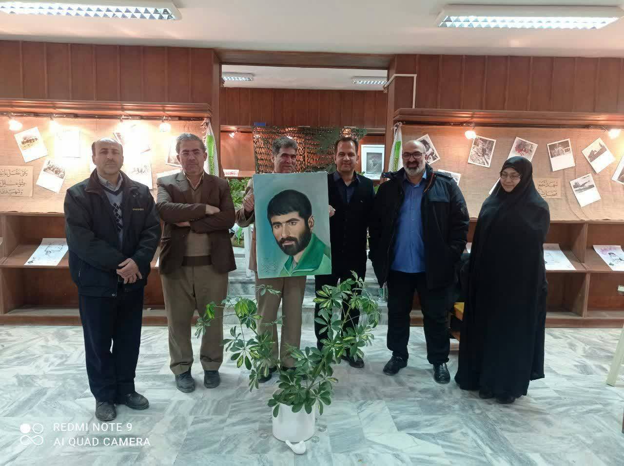 مراسم رونمایی از تمثال شهید صادقی