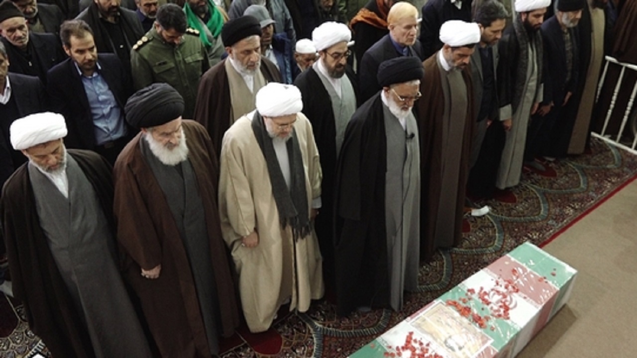 تشییع  پیکر شهید بادرام در قم