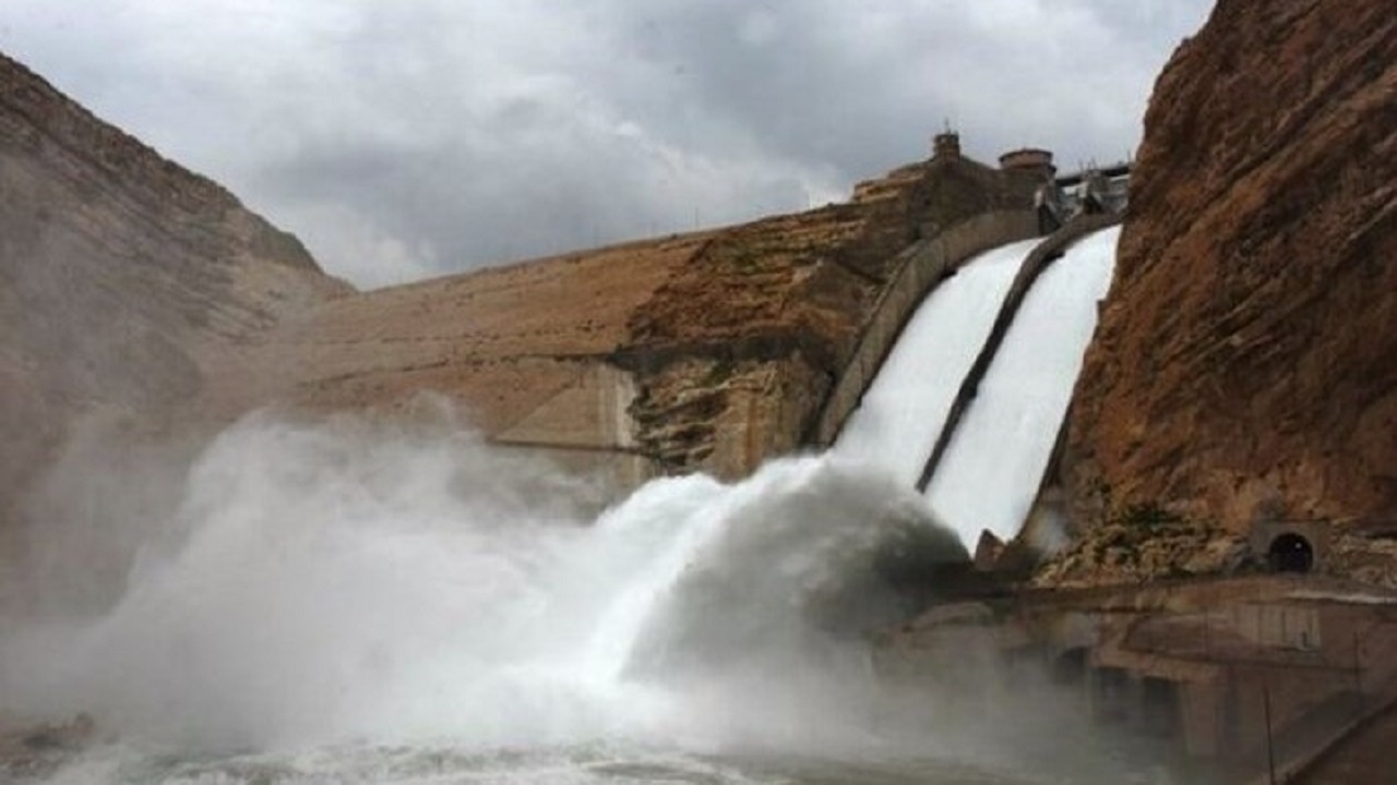 رهاسازی آب از سد مارون