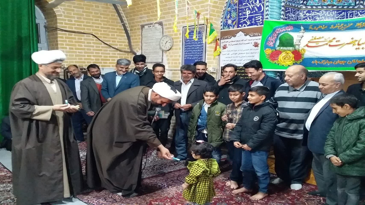 تجلیل از نام محمد در انار