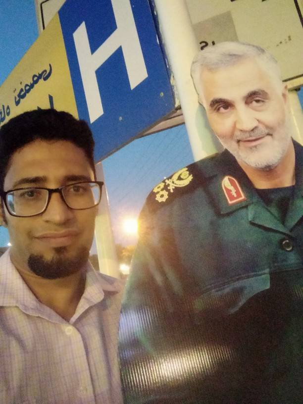 تصویر یادگاری با حاج قاسم