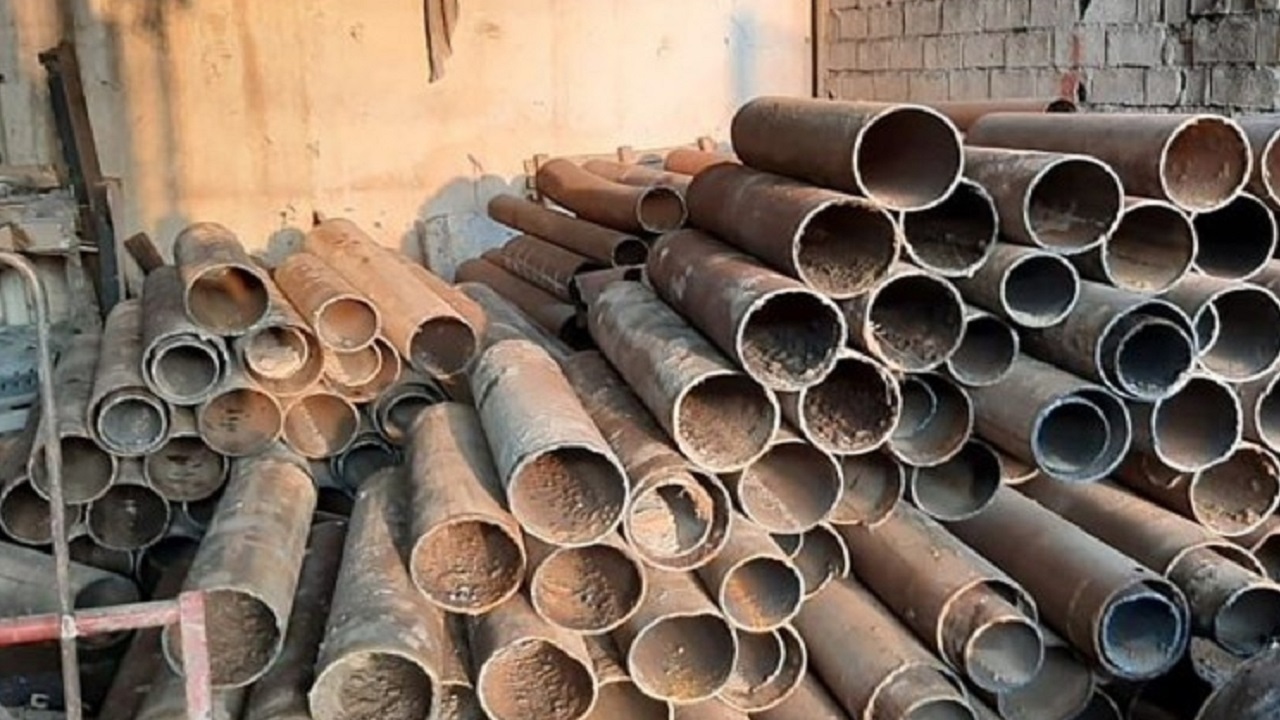 کشف ۱۳ تُن لوله آب سرقتی در هفتکل