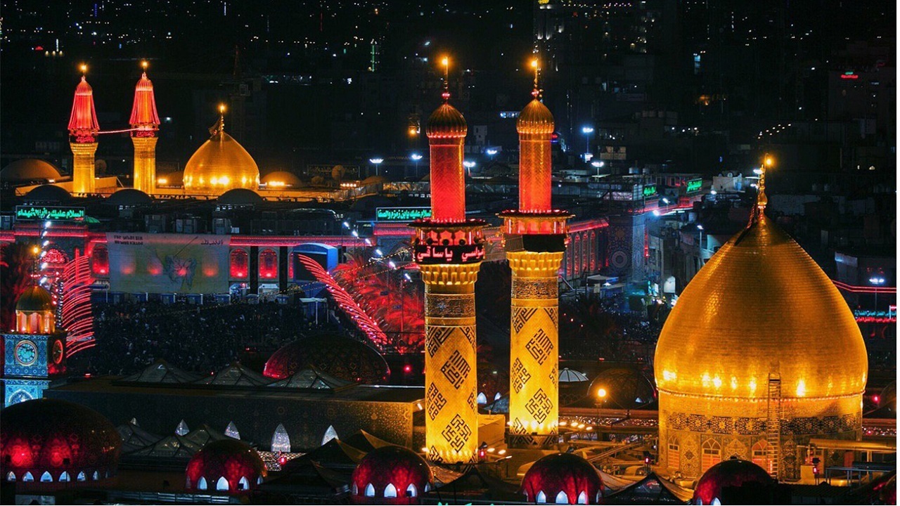 حال و هوای حرم امام علی (ع) و بین الحرمین در شب اول ماه رجب + فیلم