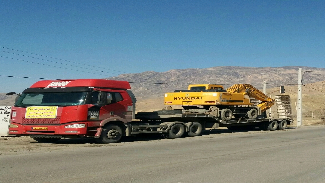 اعزام دو دستگاه ماشین الات سنگین از گلستان برای کمک رسانی به زلزله زدگان خوی