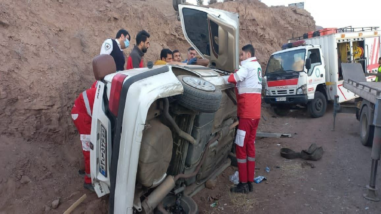 یک مصدوم در حادثه رانندگی در اتوبان قزوین - رشت