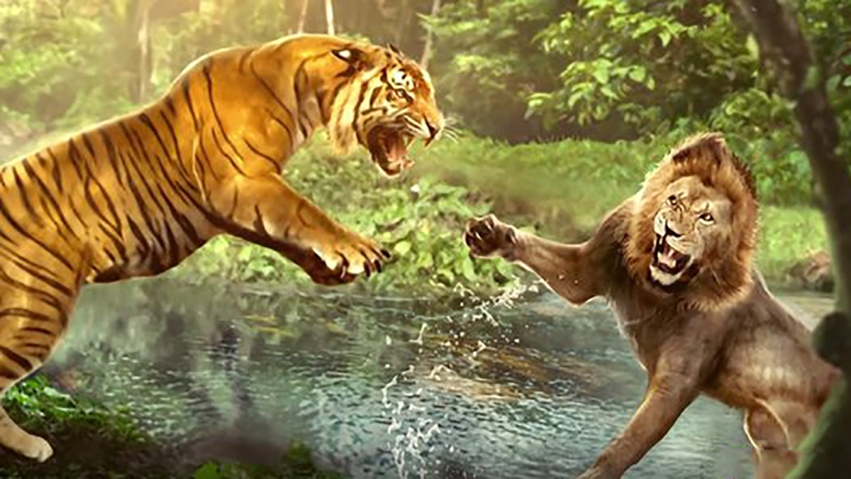 بازی عقاب‌ها با توپ گلف در دریاچه یخ زده! + فیلم