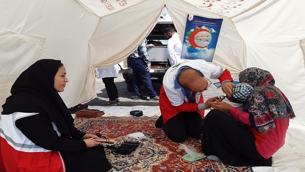 خدمت رسانی هلال احمر در مناطق محروم خراسان‌شمالی