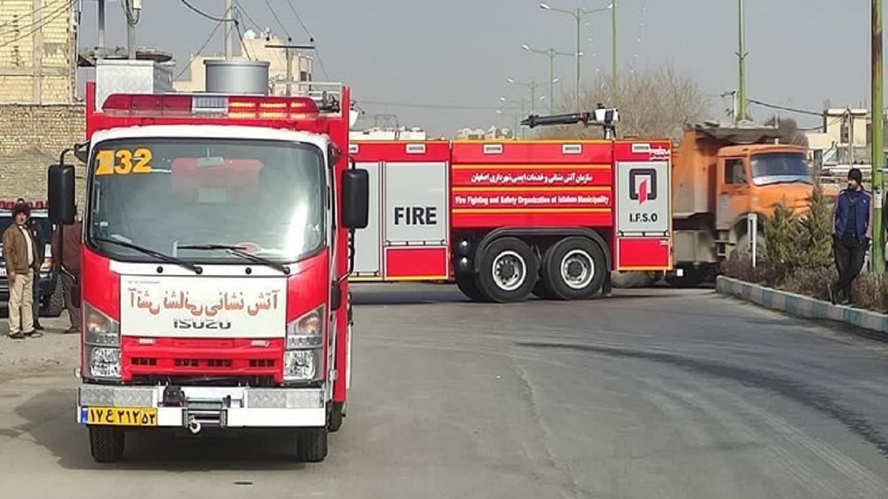 ترکیدگی لوله گاز در اصفهان