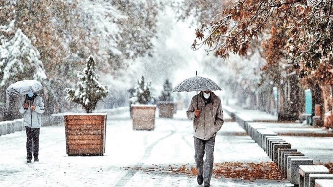 آغاز بارش برف و باران از عصر دوشنبه در استان همدان