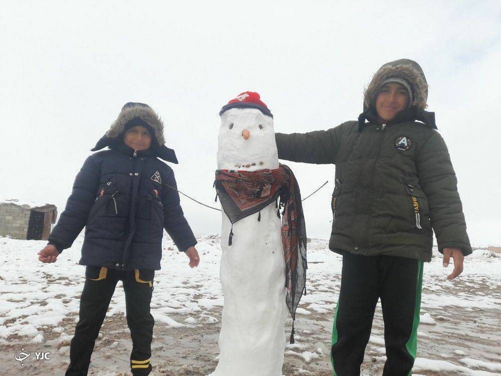بارش برف در کرمان