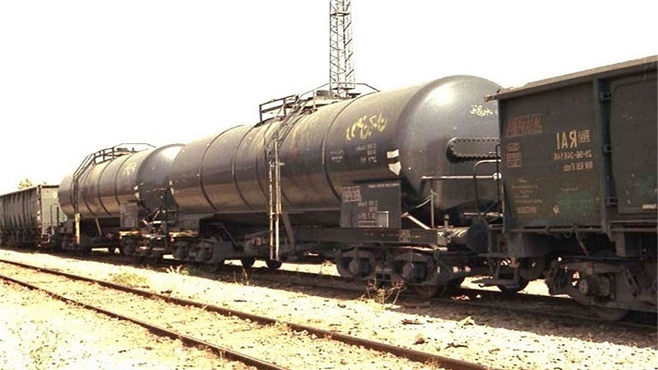 قطار باری در دورود لرستان ترمز برید‌