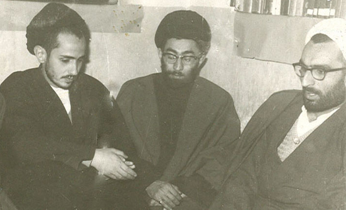 آیت&zwnj;الله طبسی، حضرت آیت&zwnj;الله خامنه&zwnj;ای و سیدعبدالکریم هاشمی&zwnj;نژاد