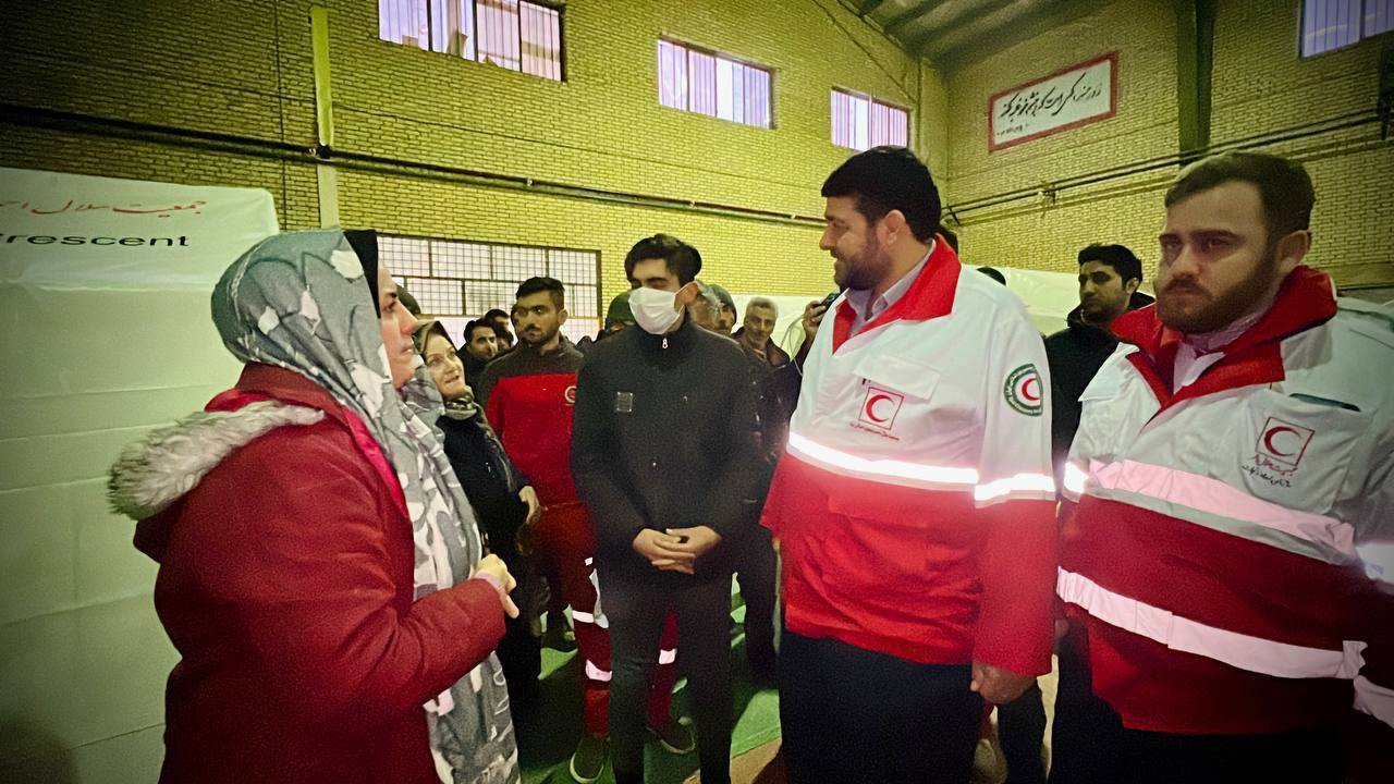 حضور رئیس جمعیت هلال احمر کشور درشهرستان خوی