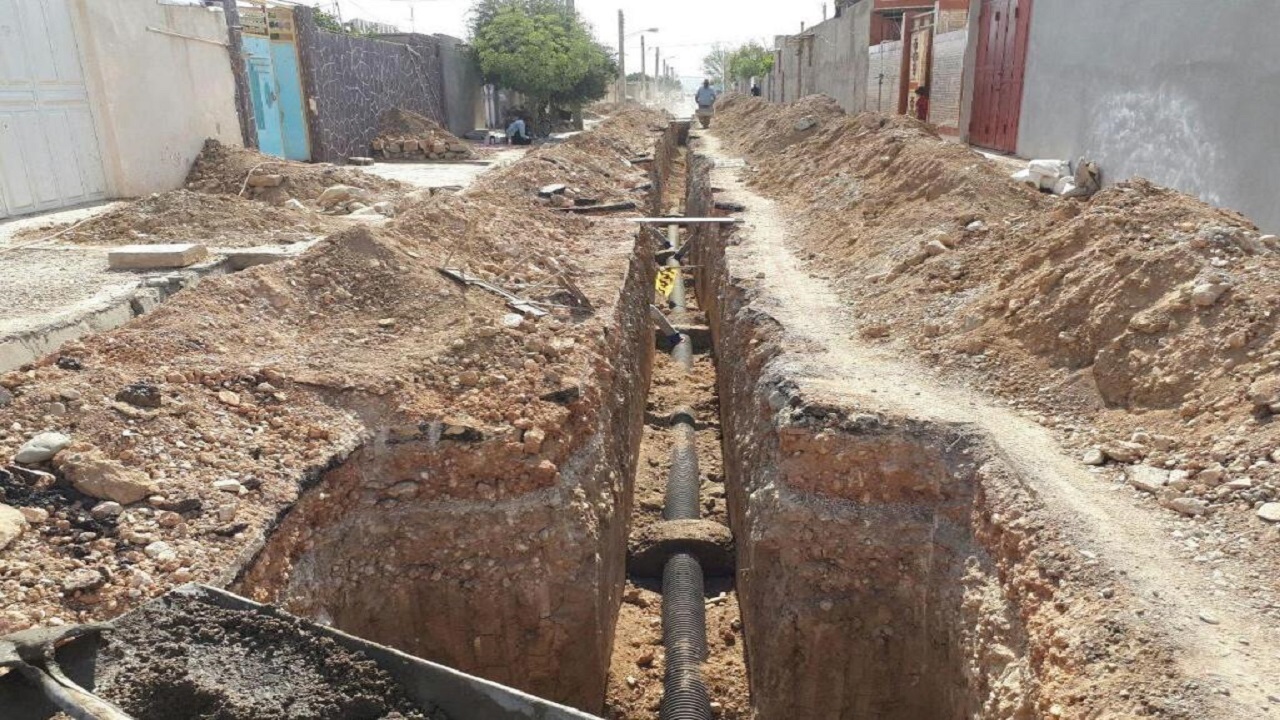 عملیات اصلاح شبکه فاضلاب خرمشهر از سر گرفته شد