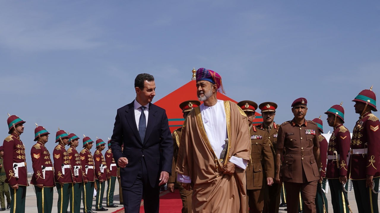 دیدار بشار اسد با سلطان عمان در مسقط