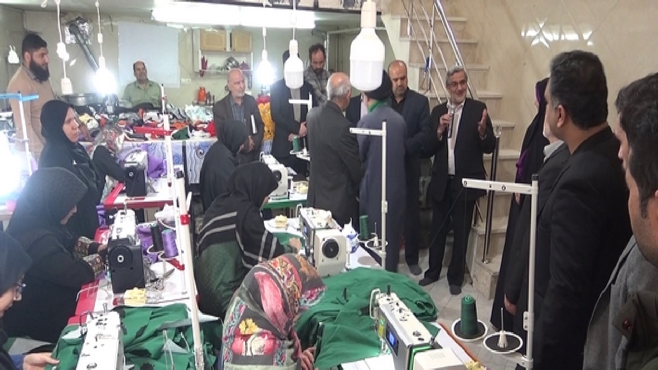 راه اندازی کارگاه خیریه خیاطی در شهرستان کهک