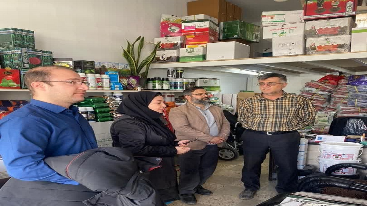 نظارت و بازرسی از فروشگاه‌های توزیع آفتکش در تاکستان