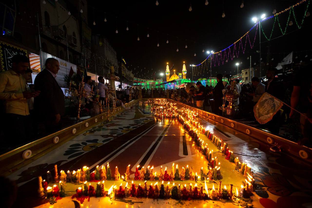 مردم کربلا در جشن نیمه شعبان