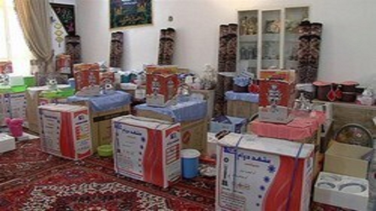اهدای ۳۱۳ سری جهیزیه به نوعروسان نیازمند در تبریز