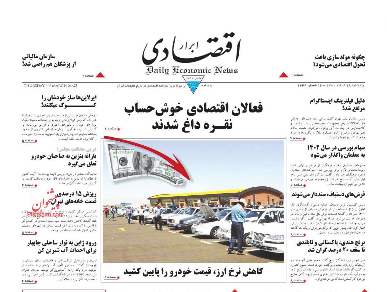 روزنامه ابرار اقتصادی