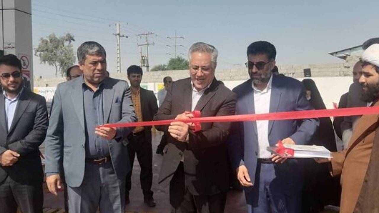 افتتاح اولین جایگاه گاز طبیعی CNG در جیرفت
