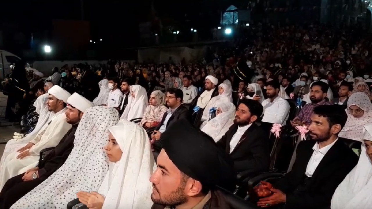 برگزاری جشن ازدواج آسان ۵۰ زوج طلبه هرمزگانی + فیلم