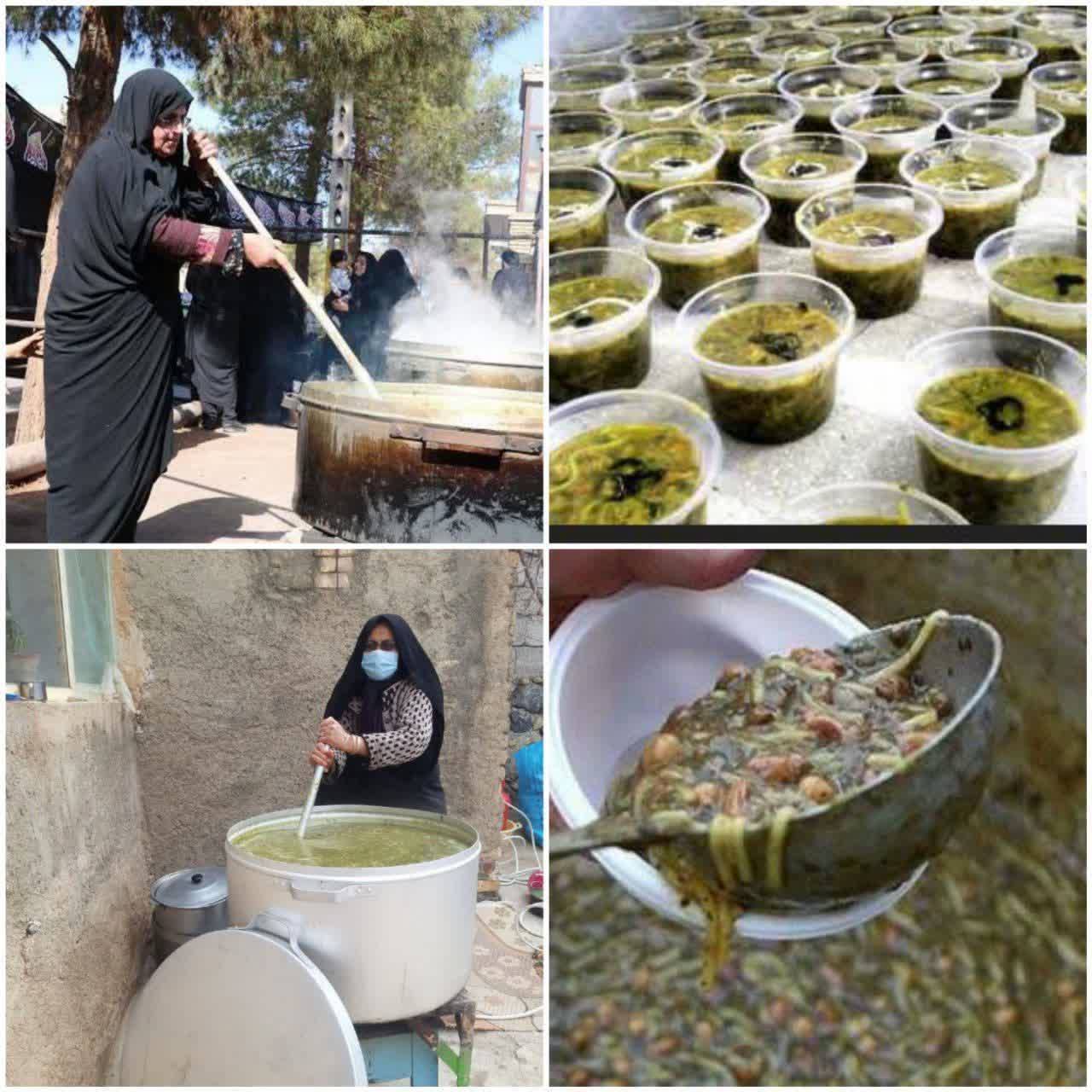 پخت آش نذری
