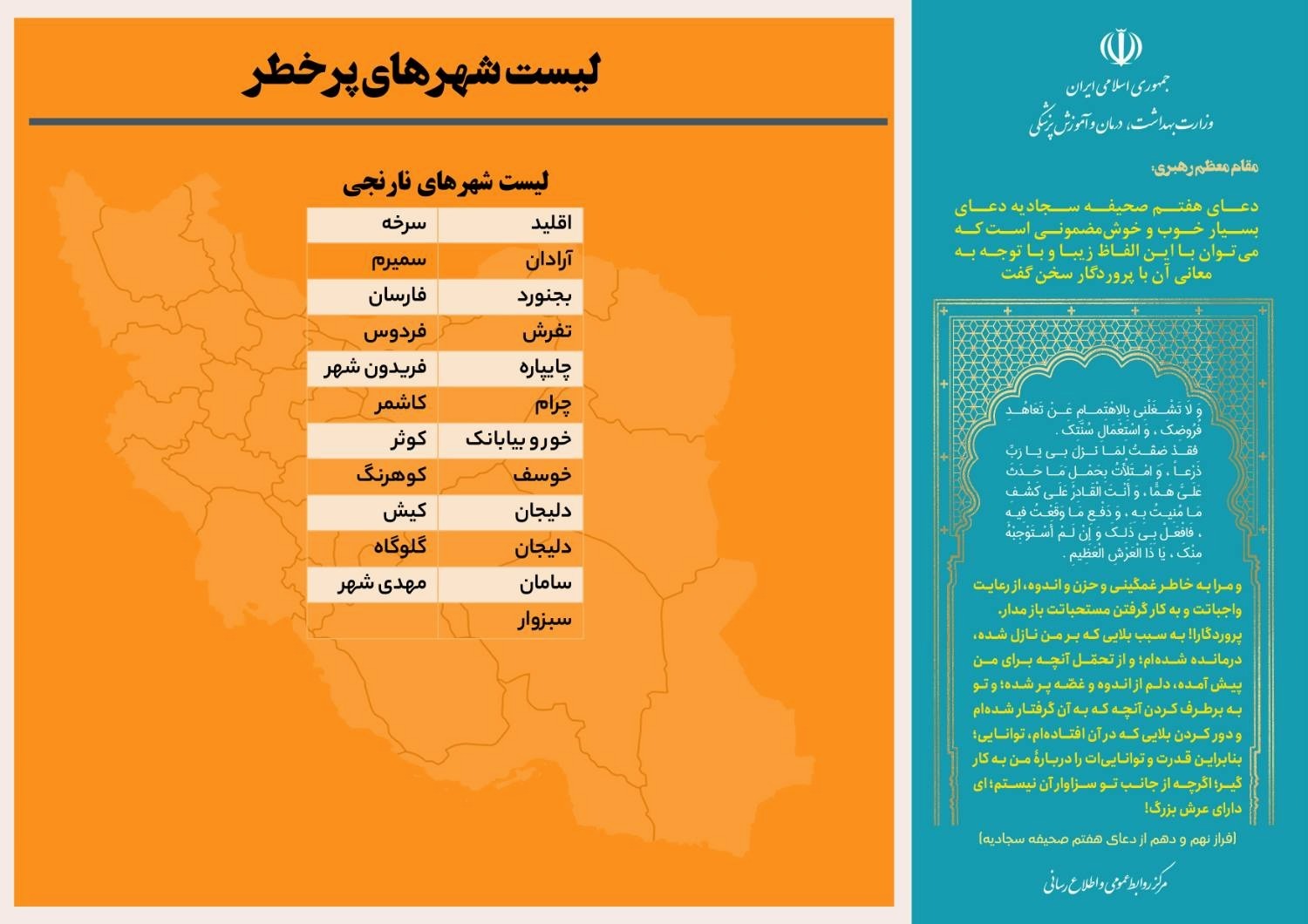 لیست شهر رهای پرخطر