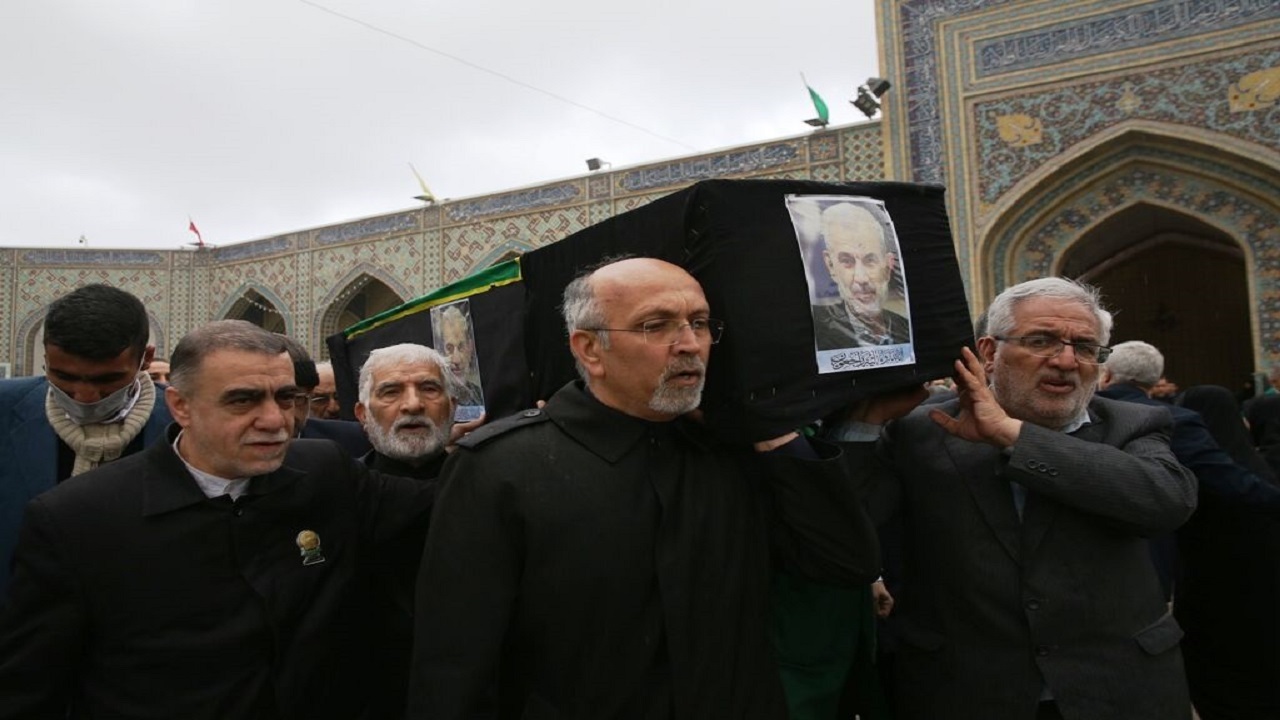 پیکر غفوری فرد در حرم مطهر رضوی آرام گرفت