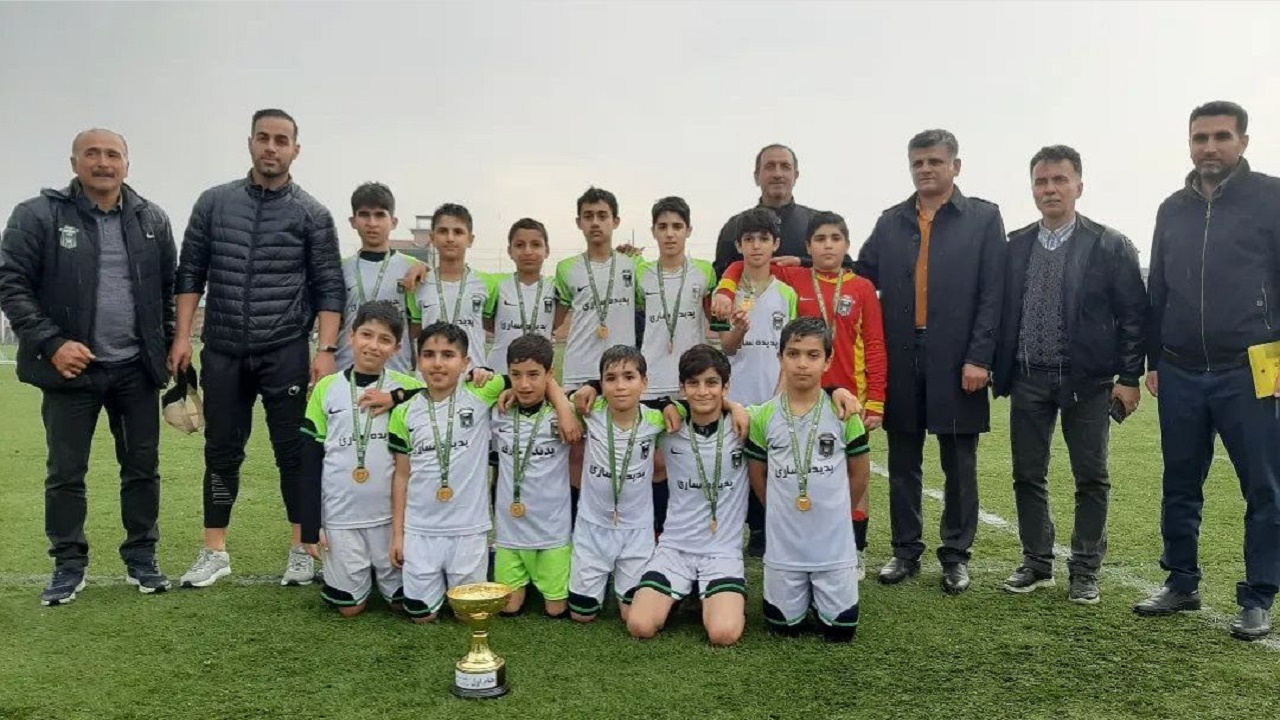 پدیده ساری فاتح مسابقات فوتبال زیر ۱۲ سال مازندران