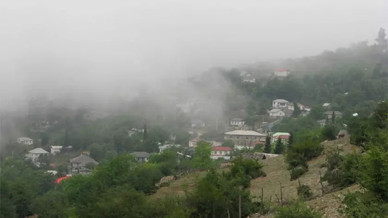 نمایی از طبیعت روستای پیمد مازندران + فیلم