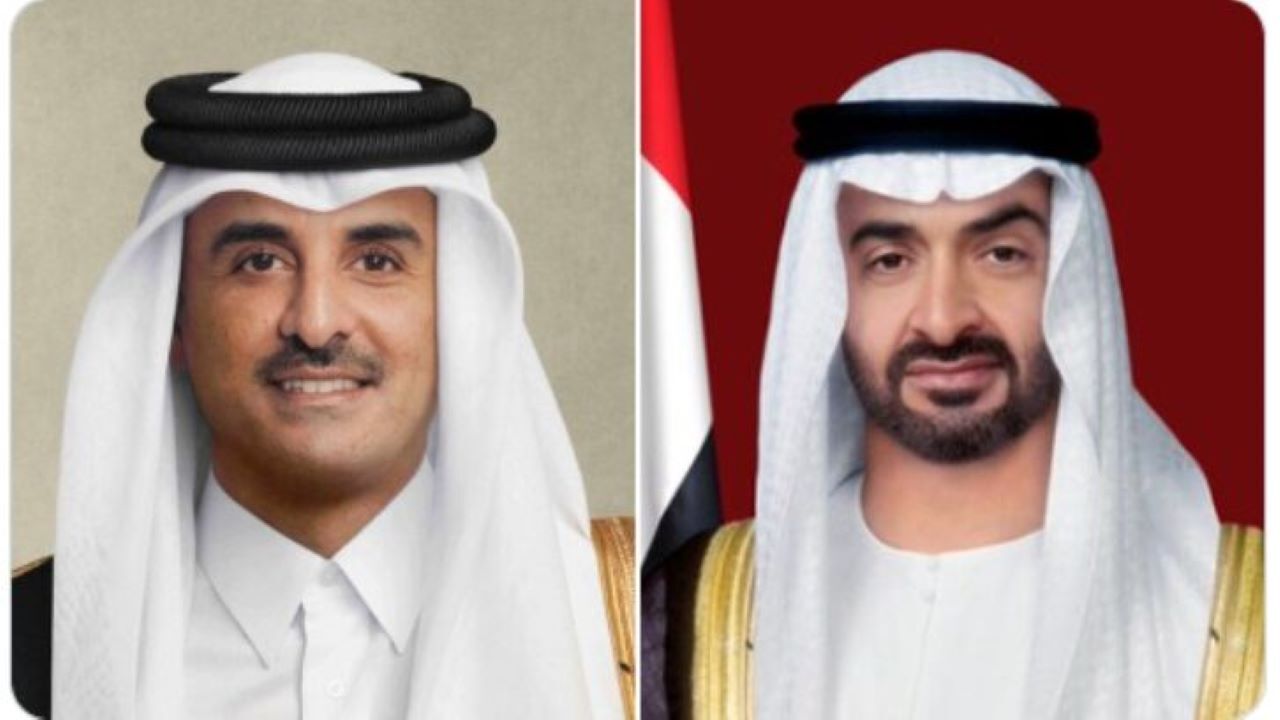 گفتگوی تلفنی رییس امارات و امیر قطر درباره تحولات منطقه