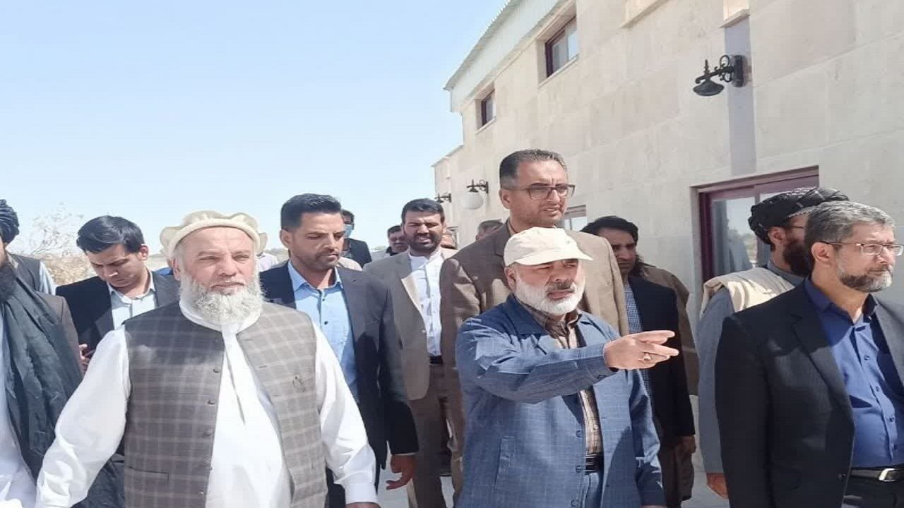 سرپرست وزارت صنعت و تجارت افغانستان از پایانه مرزی میلک بازدید کرد